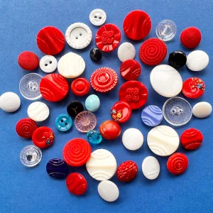 50 Lovely Vintage Glass Buttons