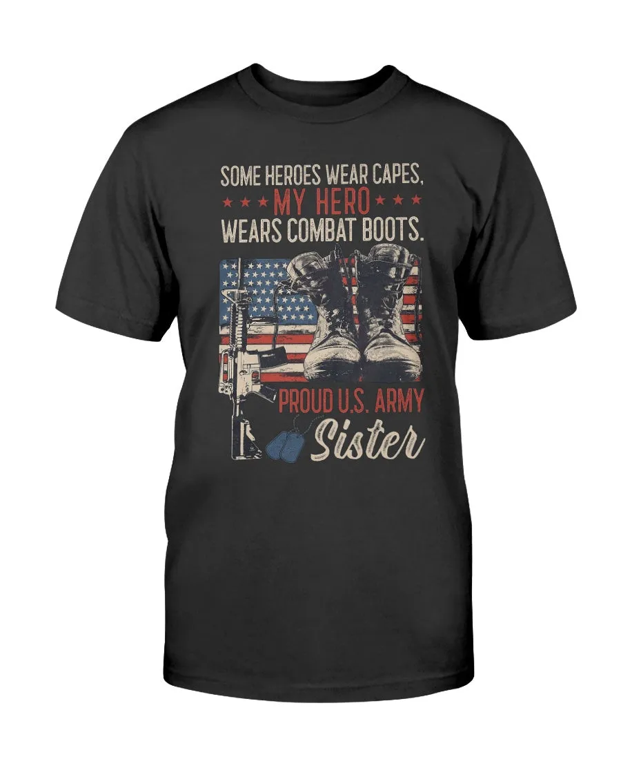 Army Sister Hero Capes T-shirts