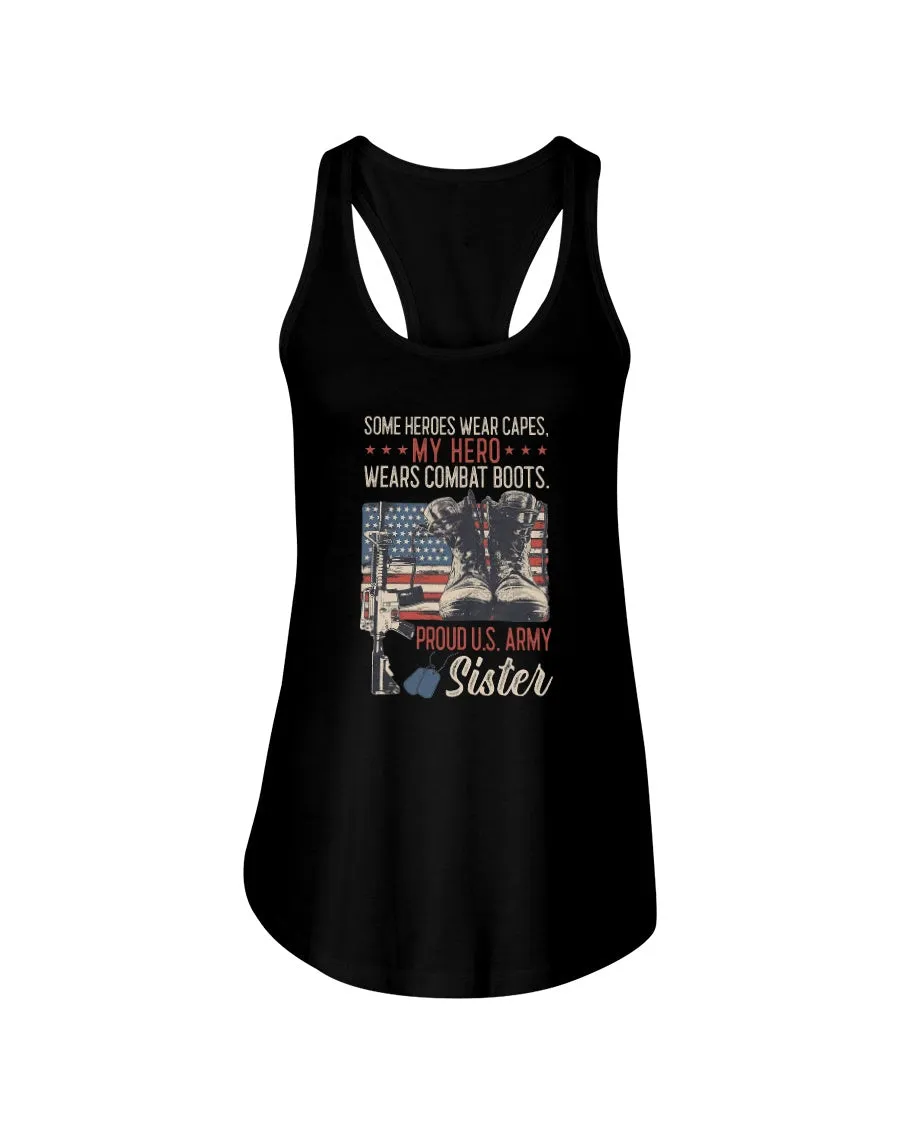 Army Sister Hero Capes T-shirts