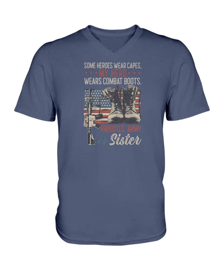 Army Sister Hero Capes T-shirts