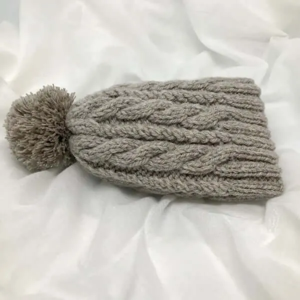 Cable Knit Baby Hat