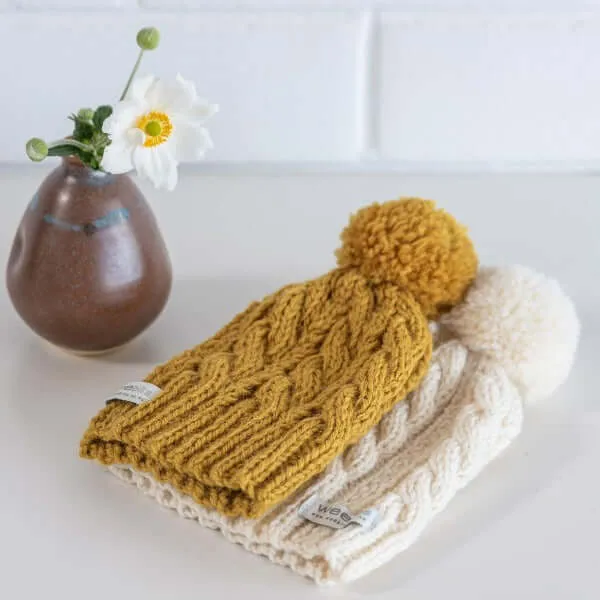 Cable Knit Baby Hat