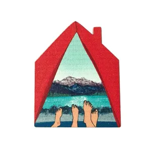 Camping Tent House Brooch