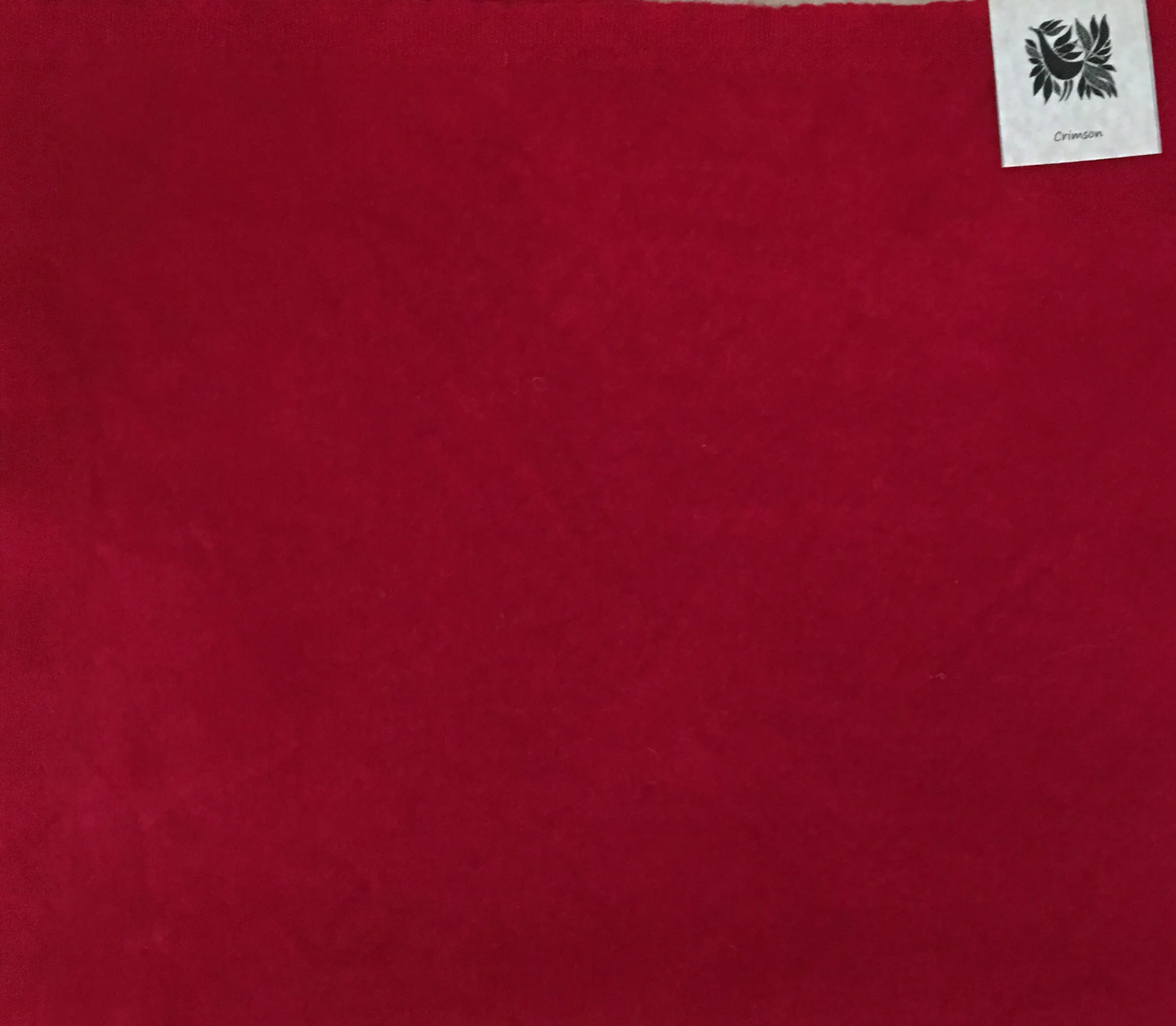 CRIMSON RED Hand Dyed Fat QUARTER Wool Fabric for Wool Applique and Rug Hooking