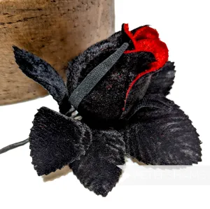 'Delia' Two-tone Velvet Rosebud Millinery Hat Mount