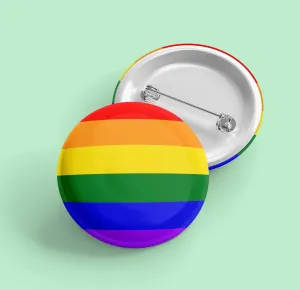 Gay Pride LGBTQ  Flag | Pride Pin Back Button