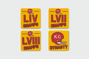 KC Dynasty Champs Wool Coasters