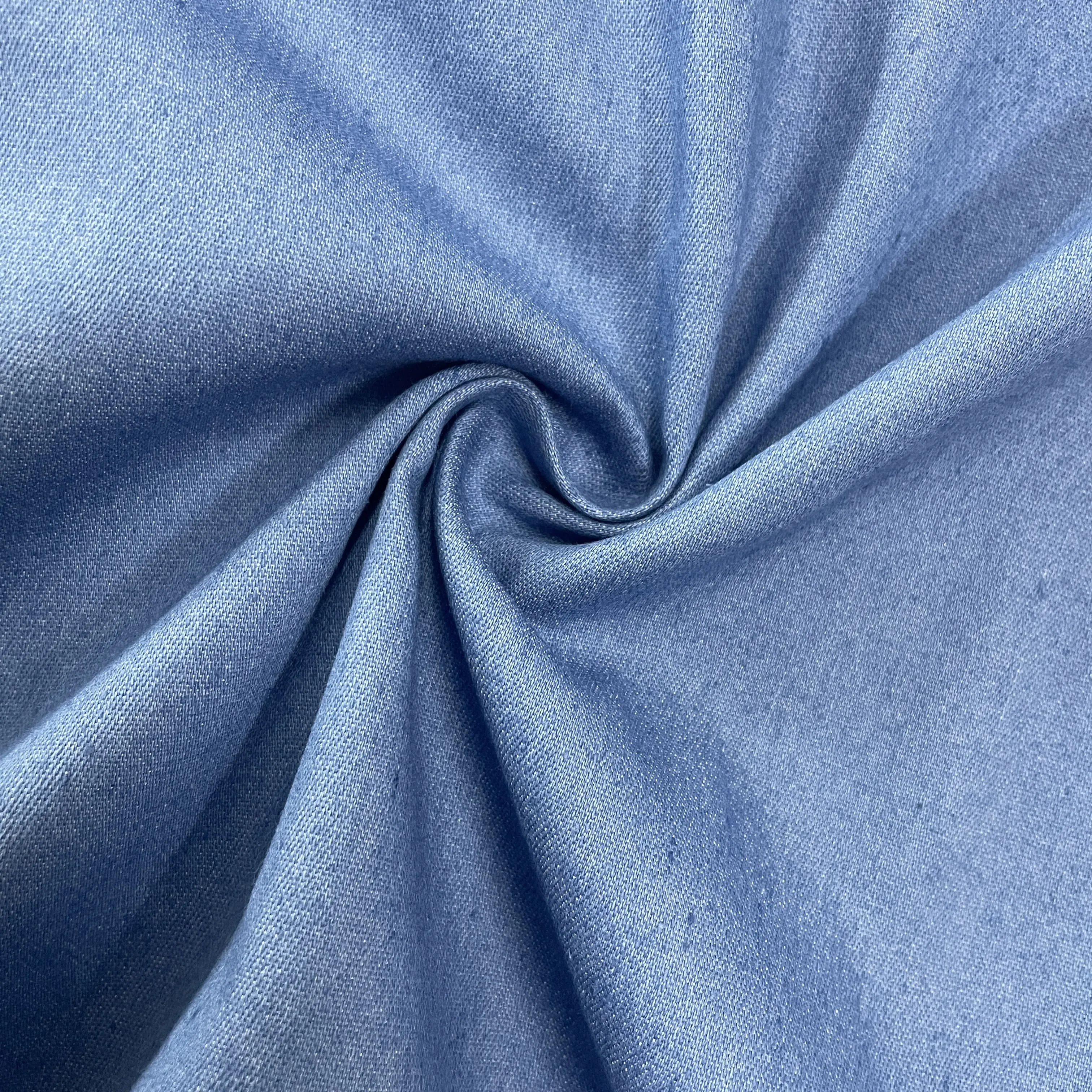 Light Blue Solid Denim Fabric 19640