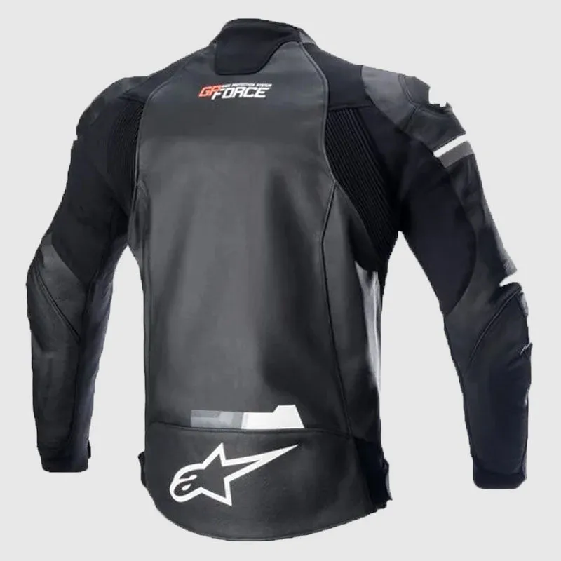 New High Quality Alpinestars GP Force Black Leather Jacket