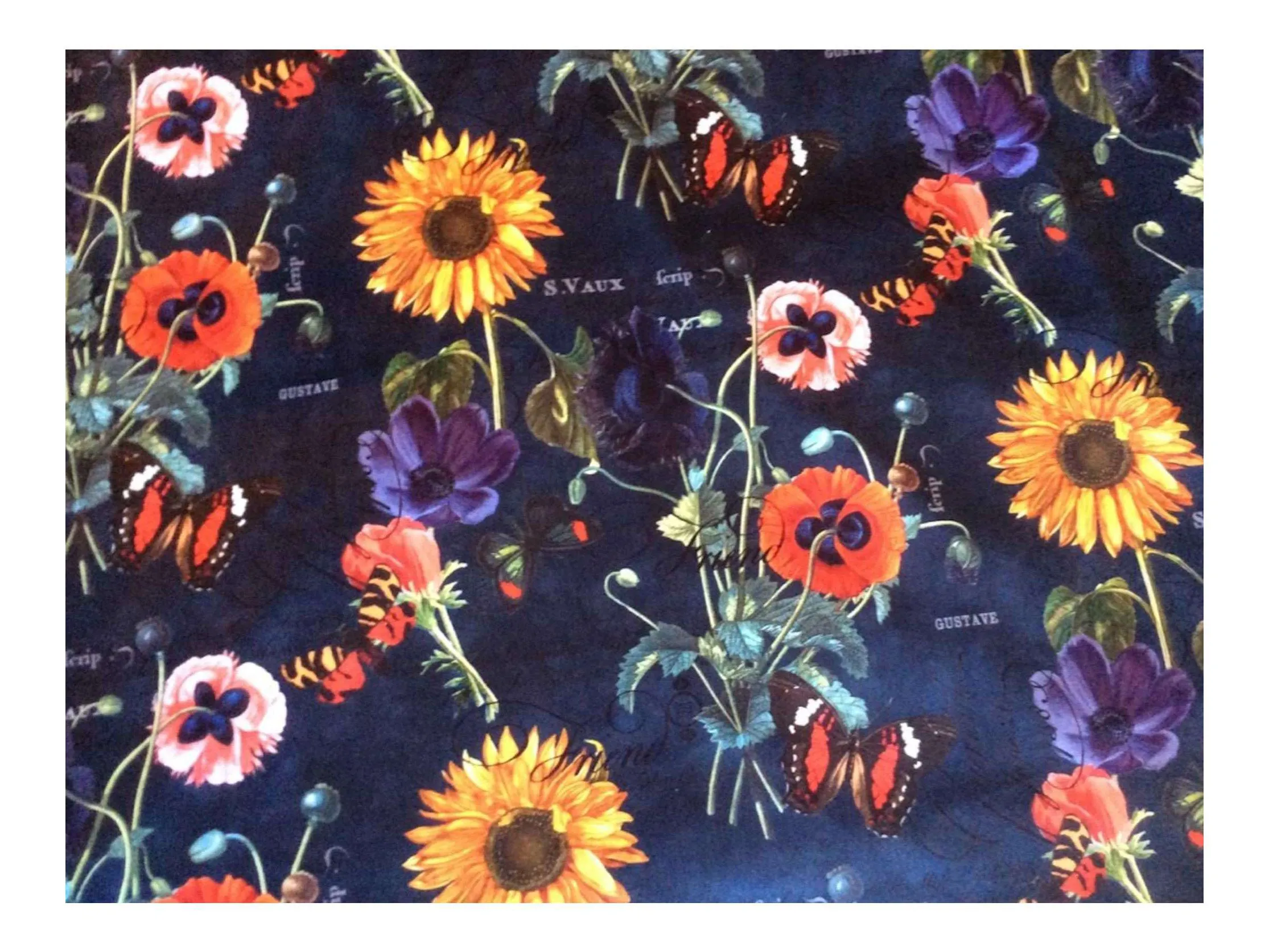 NEW SUNFLOWERS  Pattern Upholstery / Furnishing  velvet - 140  cms - 330 gsm