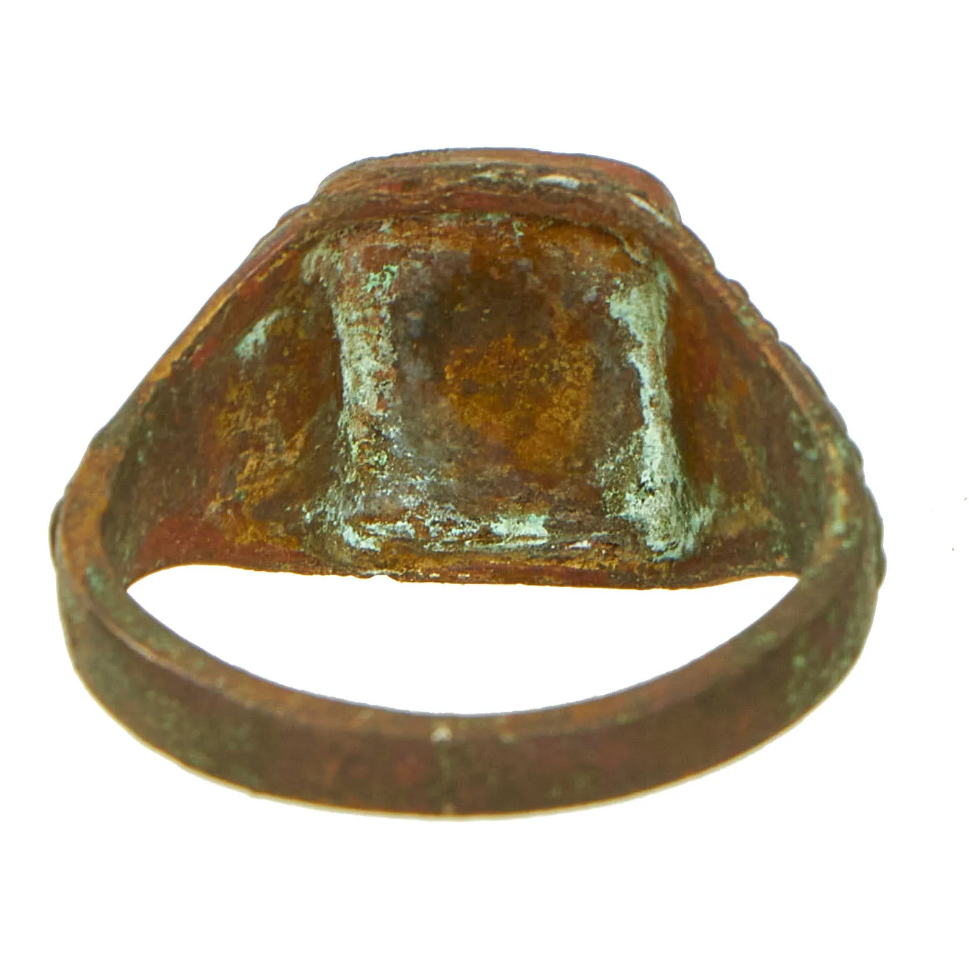 Original U.S. WWII Trench Art / Service Souvenir Ring Set of 3 Featuring a Manila Engraved Ring