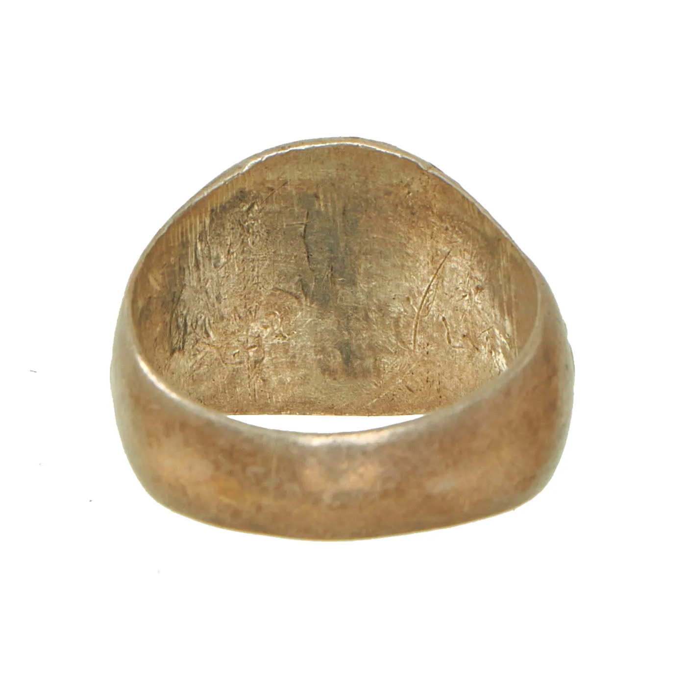 Original U.S. WWII Trench Art / Service Souvenir Ring Set of 3 Featuring a Manila Engraved Ring