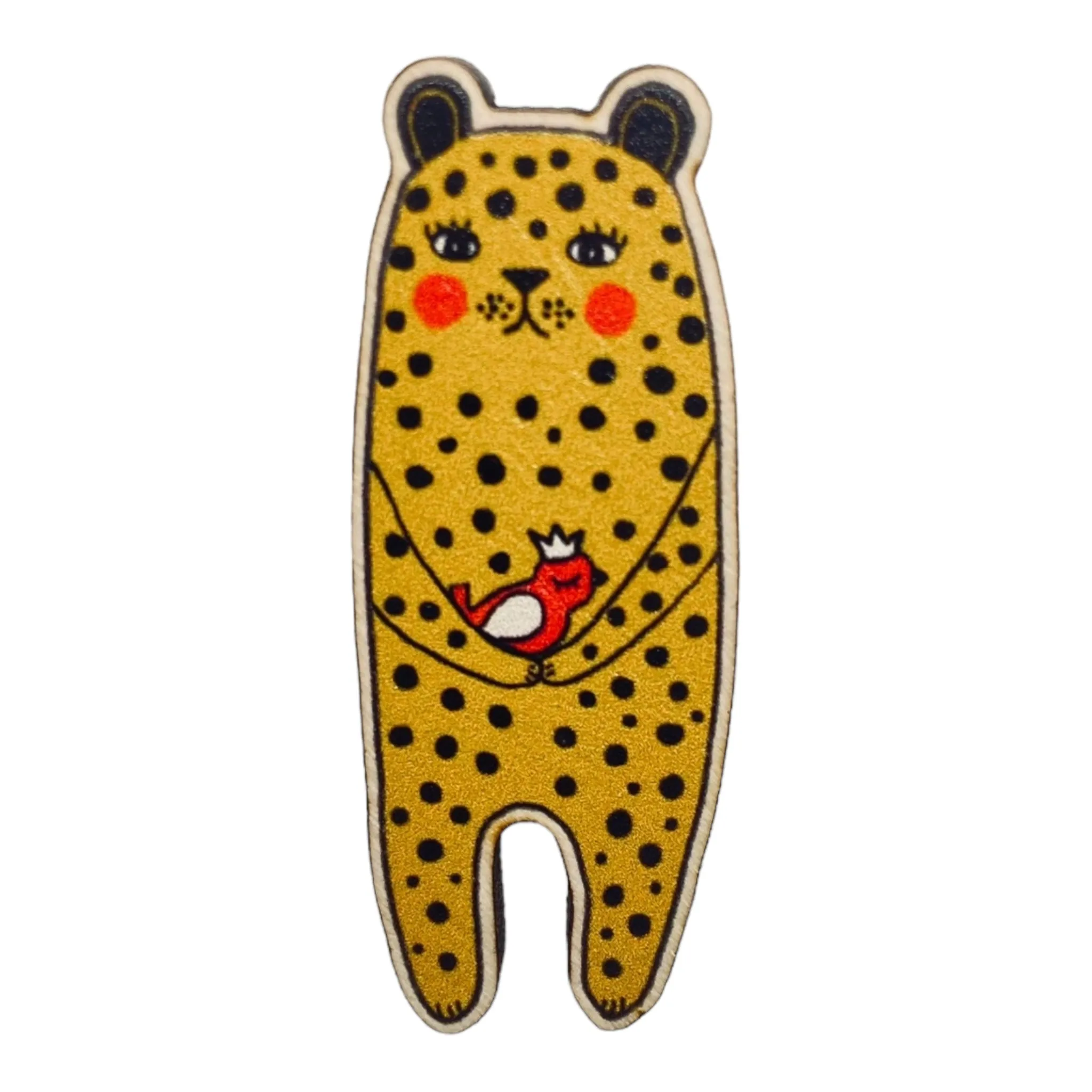 Spotted Leopard Brooch