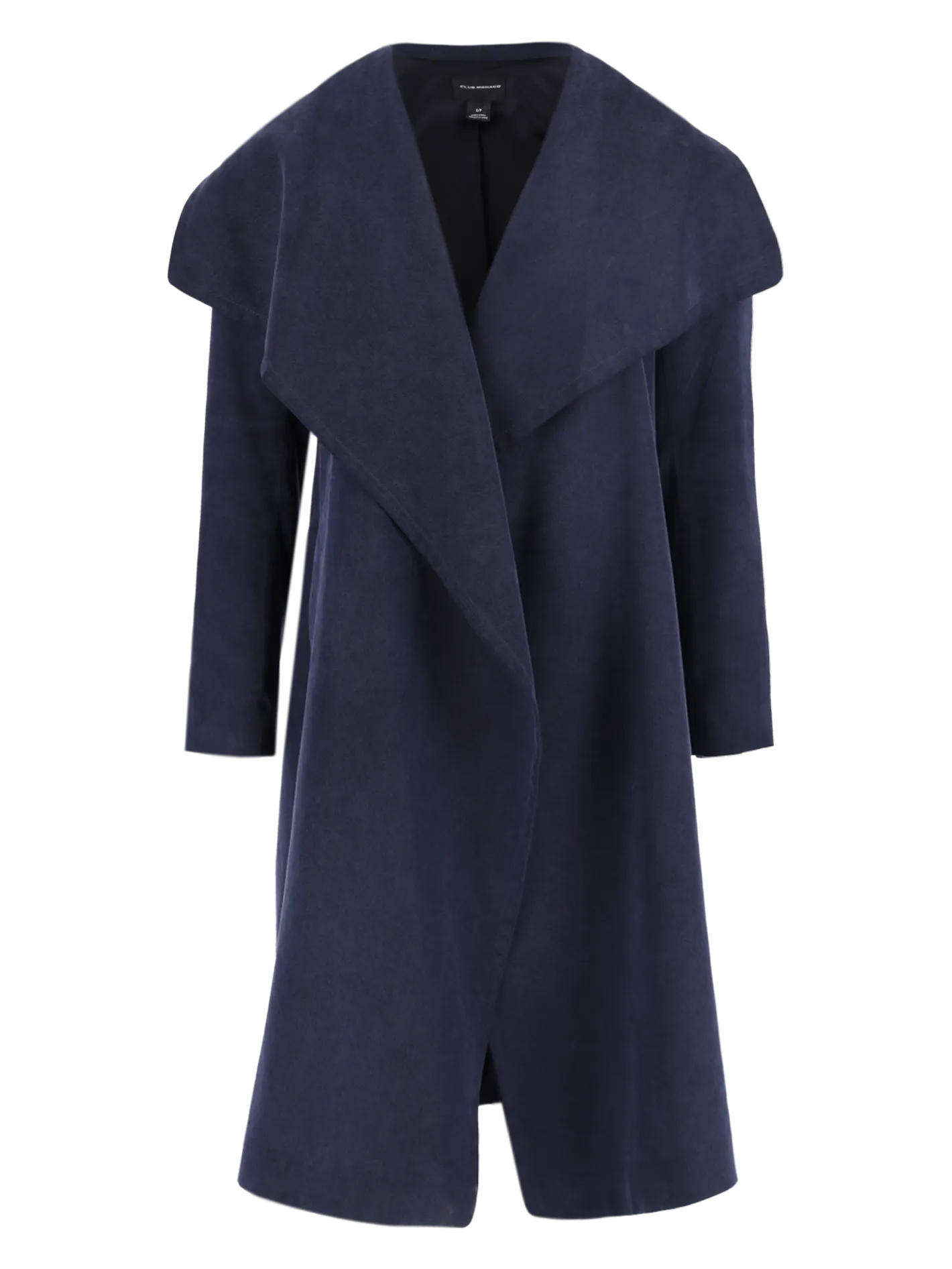 wrap-front belted coat