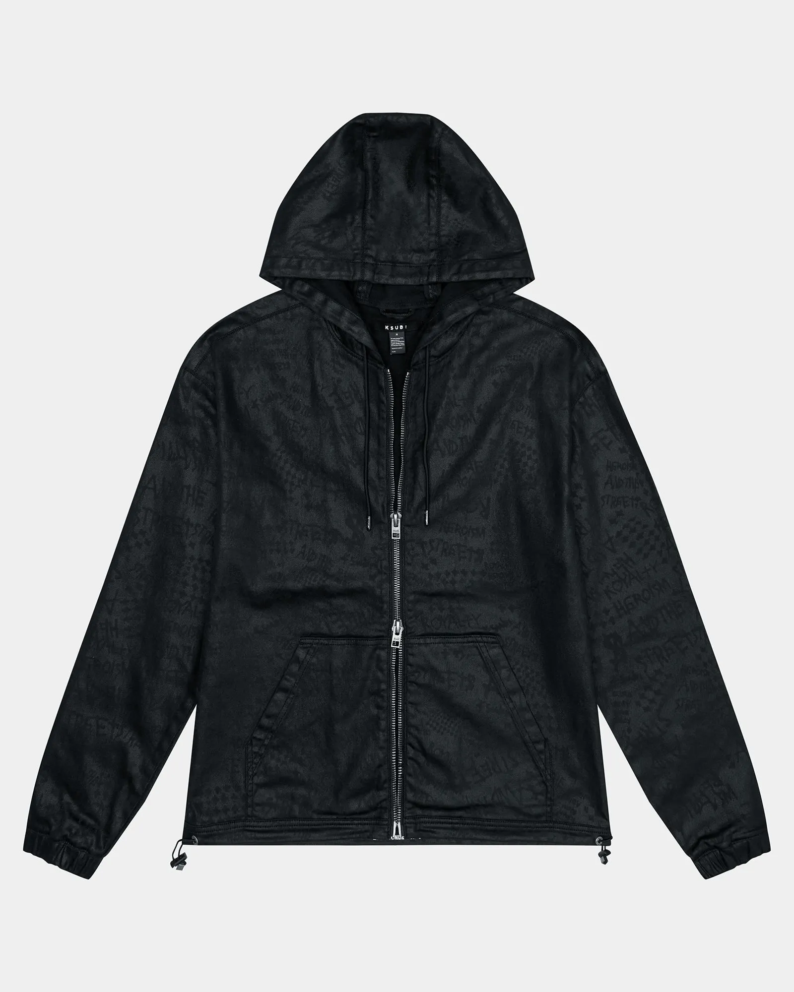 ZIP HOODIE BLACK GREASE